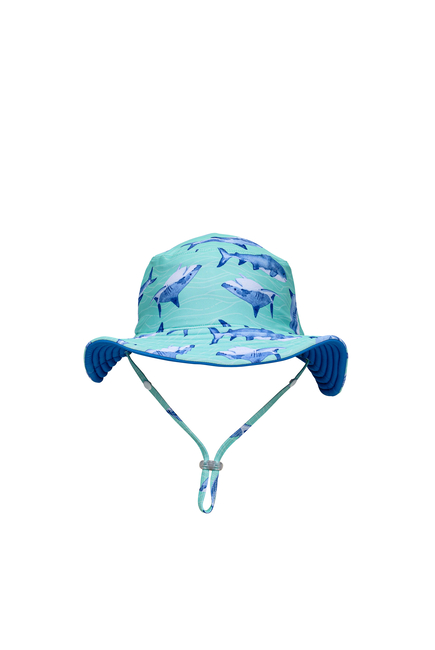 Minty Shark Reversible Bucket Hat